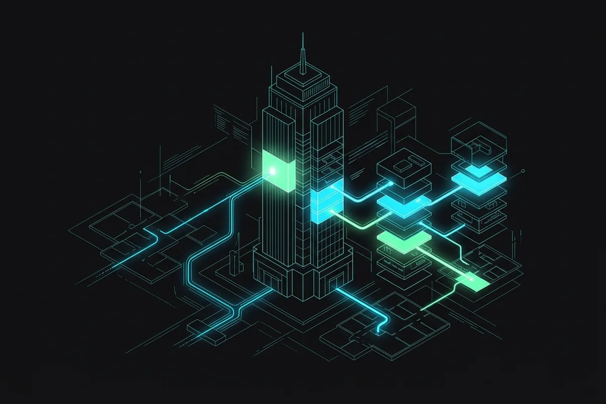 Business-structure illustration for Enterprise AI deployment